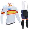 Unisex Long Sleeve Cycling Jersey Set Road Bike Riding Breathable Quick Dry Performance Wear
