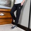 Puma Logo z literą Haftowany Polar Gruby Sznurowany Ściągacz Dzianinowe Spodnie Sportowe Męskie doły Czarne 625311-01
