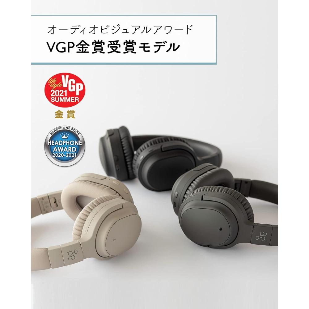 Ag Whp01k [Ag Whp01k] Wireless Headphones Bluetooth Noise CAncelling Neucan Anc With Mic  Cream  Cream