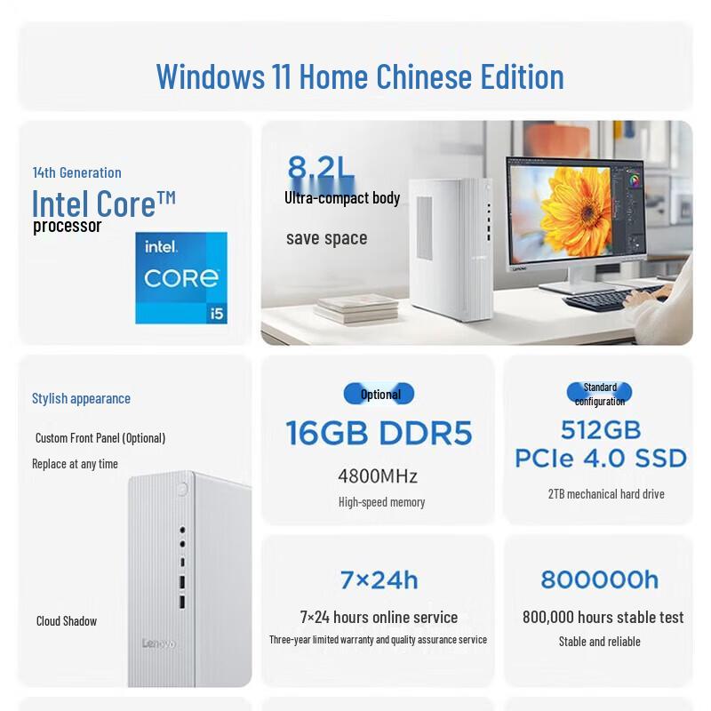 Lenovo Tianyi 510S Business Desktop Computer (CN version)