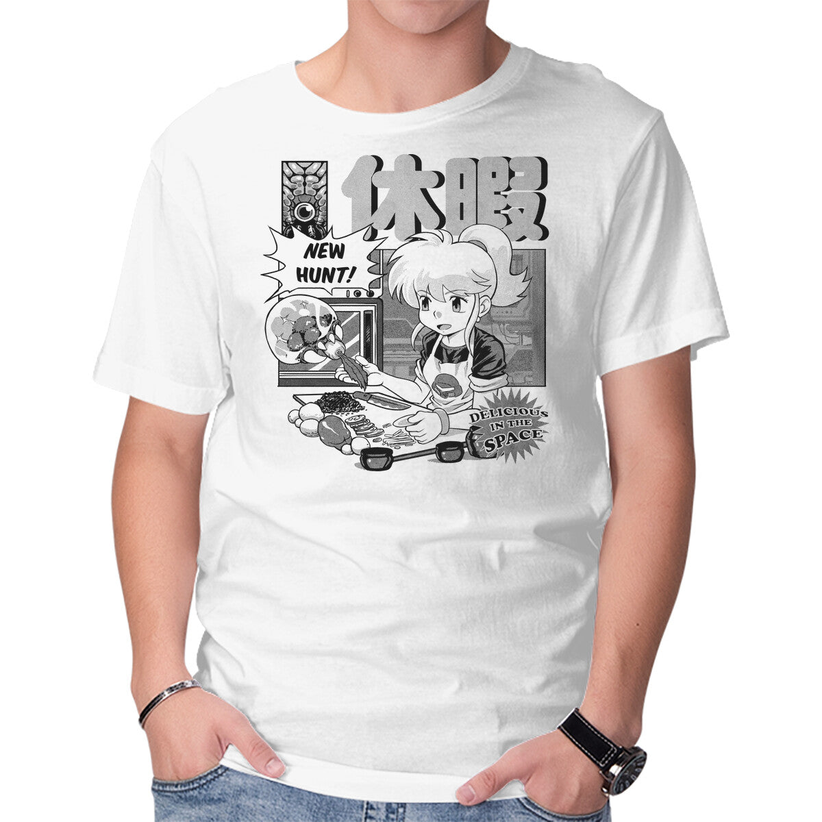 Unisex Crew Neck T-Shirt New Hunt Graphic Short Sleeve Casual Tee XXXXL