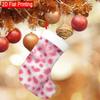 Weihnachtsdekoration Kamin Hängesocke 1 Stück Flauschige Leopardenmuster Rosa & Weiß Weihnachtsstrumpf Ornament