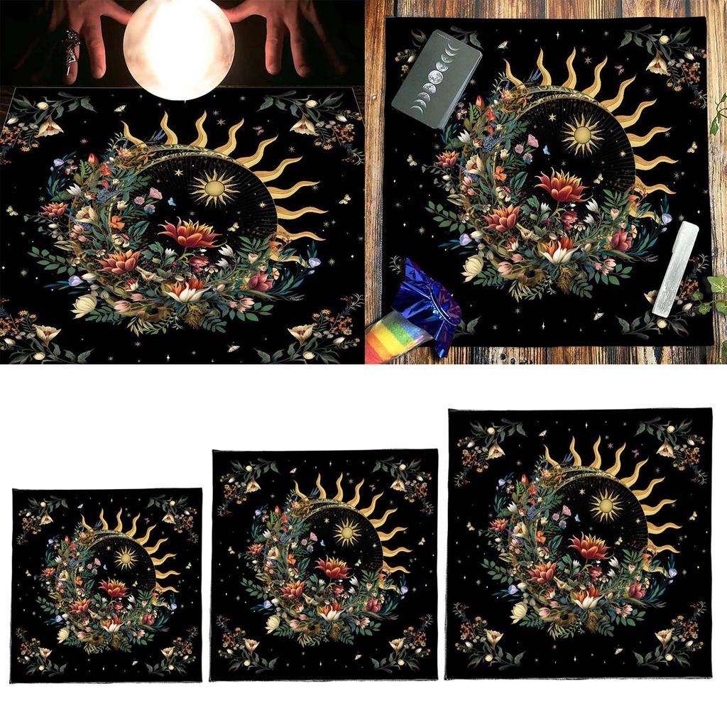 Comfortable Comfortable Tarot Tablecloth Witchcrafts Table Cloth for Tarot Enthusiasts Table Cover Prolonged Use