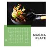 Takumi JAPAN 30cm Iron Stir-Fry Pan with Glass Lid, Non-Stick Magma Plate Iron Frying Pan with Textured Iron Surface, Induction Compatible, High-Heat