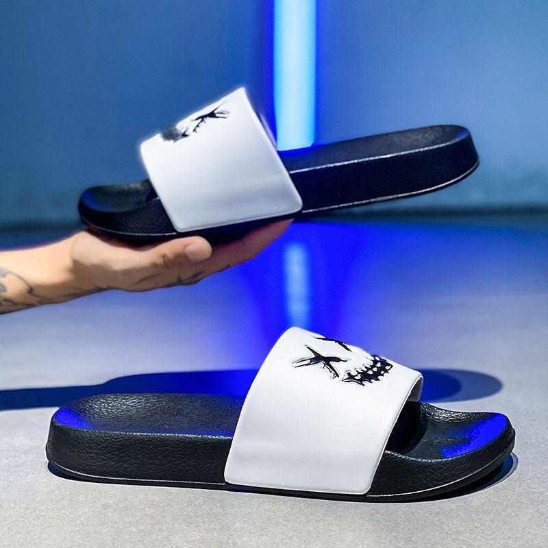 Summer Men Slippers Indoor Outdoor Casual Non-slip Beach Shoes For Women Breathable Home-based Shoe Large Size36-48