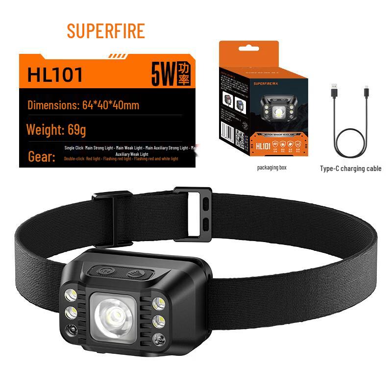 SupFire HL101 Rechargeable LED Headlamp