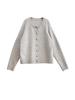 Korean Style Plus Size Loose Knit Cardigan - Women's Solid Color Round Neck Casual Spring Sweater.