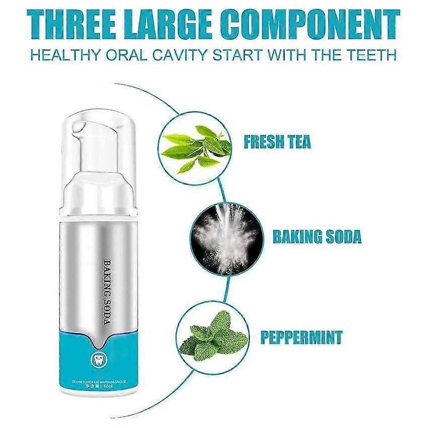 Baking Soda Teeth Whitening Mousse 1-3pcs Deep Cleaning Foam Fresh Toothpaste
