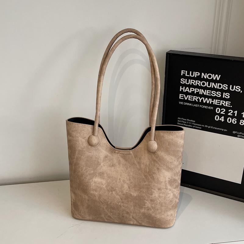

Medium Size Tote Bag Set For Women Pure Color 2-IN-1 Big Capacity Handbags Underarm Shoulder Shopper Totes With Small Pouch 2026 31x26x10cm хакі
