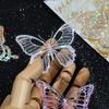 Creative Colorful Butterfly Sticker Handbook,1 Bag of 20pcs Butterfly Island DIY Collage Material Decorative Stickers