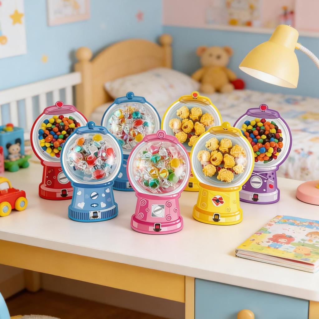 36 Pack/set Valentines Candy Card Gumball Machine Treat Holder Cards Valentine Gifts Exchange Card Holiday Party Supplies