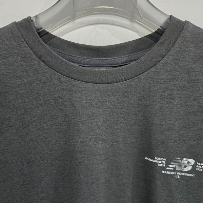 New Balance Uni Frozen Pixel Graphic Short Sleeve Tee Nbnef21523 Charcoal