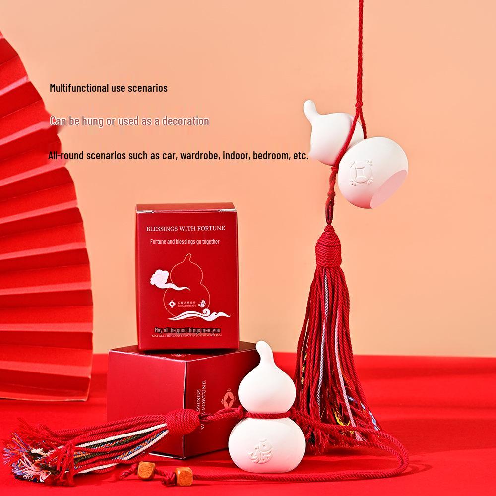 2026 Year of the Horse Fu Lu Aroma Plaster Ornament: Long-Lasting Fragrance for Car & Closet