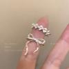 Belted Line Ring for Women, High-end Style, Index Finger Ring, Niche Design, Adjustable Ring