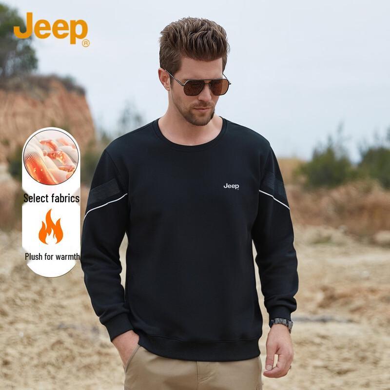 

JEEP Men s Autumn/Winter Crew Neck Sweatshirt 3XL