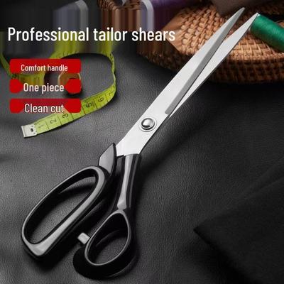 Stainless Steel Multi-purpose Fabric Cutting Scissors for Tailors, Students, and Household Use - Ideal for Sewing and Edge Trimming.