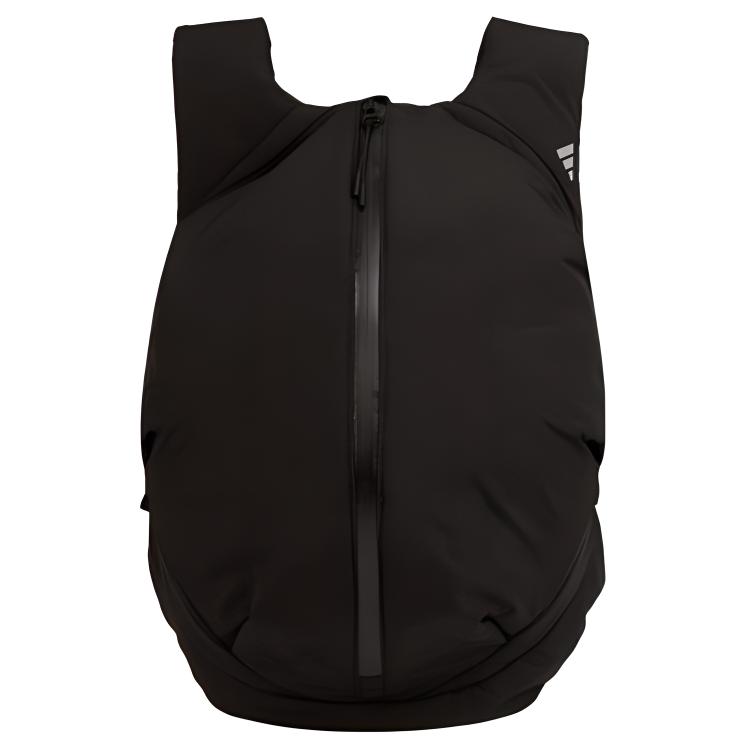 Adidas Casual Sports Zipper Backpack Recycled Polyamide Unisex Backpacks Black JX6715