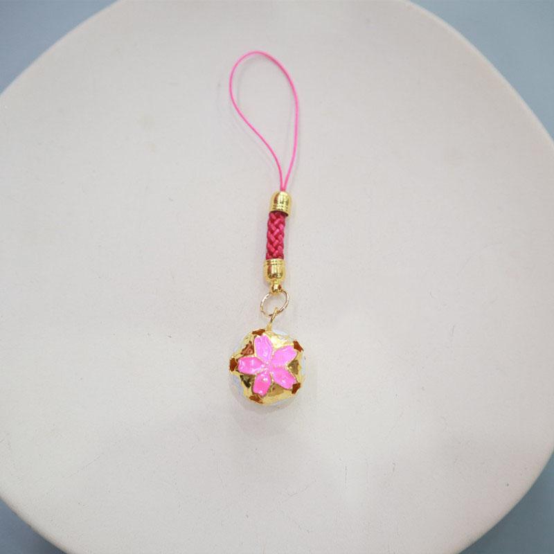 

Cloisonn é Hollowed Out Flower Ball DIY Antique Butterfly Pet Pendant Hanging Rope Bell 3pcs розы красного