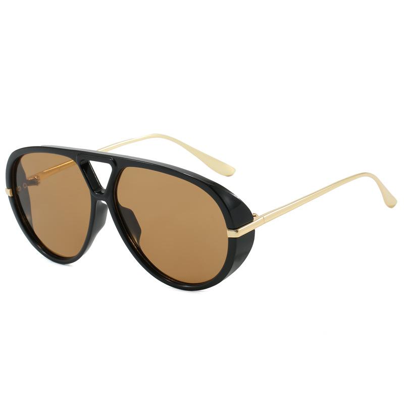 ins wind sunglasses, hip hop sunglasses, large frame pilot-style concave sunglasses, retro street shot-Z