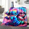 1pc S-Stitch7 Blanket, Gift, for Men and Women, Soft Blanket, Good for Sofa Bed Couch Travel, Lightweight Flannel Blanket