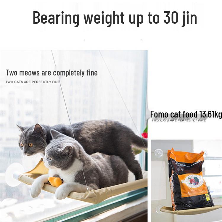 Hot-Selling Cat Hammock & Climbing Frame Suction Cup Windowsill Swing Nest Bed Mat