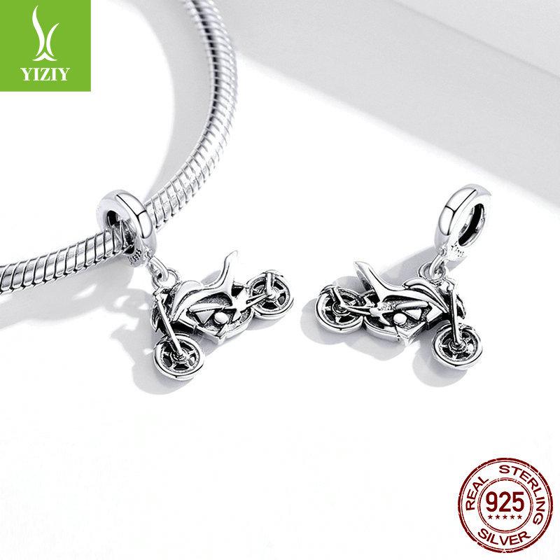 Pandantiv Motocicletă Ziyun S925 Argint Sterling, Accesoriu DIY Cool în Stil Sportiv (SCC1712)