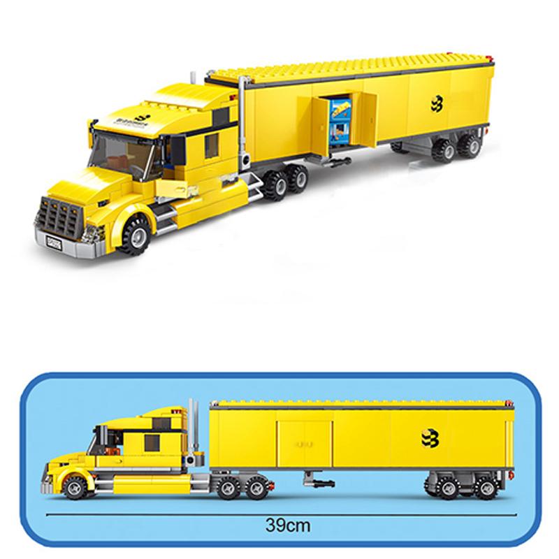 2022 City Speed Formula Transporter Bricks Big Cargo Truck Blocks Building Car Figures Set Vehicle Model Childrens Toys