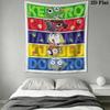 Keroro Wall Tapestry Aesthetic Wall Hanging Printed Fabric Blanket Decorative Tapestries for Bedroom Living Room Home Decor