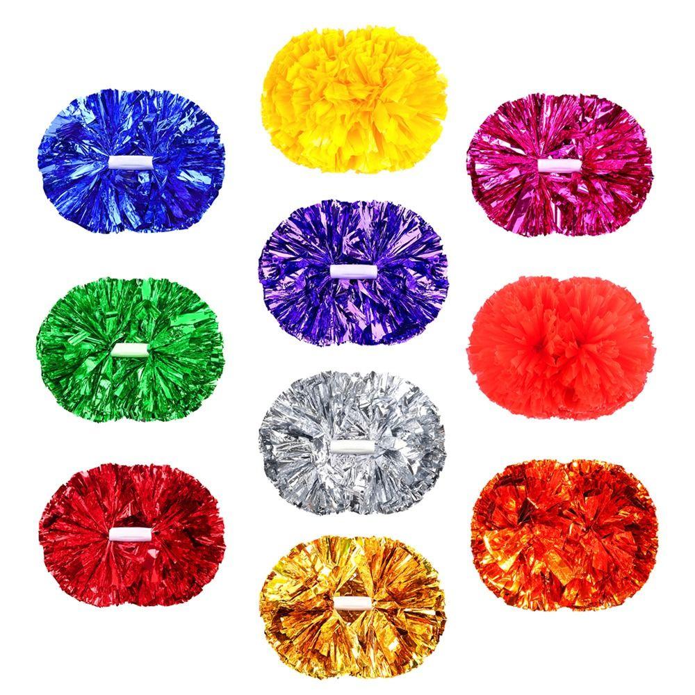 Colorful Flower Ball 30cm*37cm Cheerleading Pom Poms Holding Cheering Ball Cheerleading