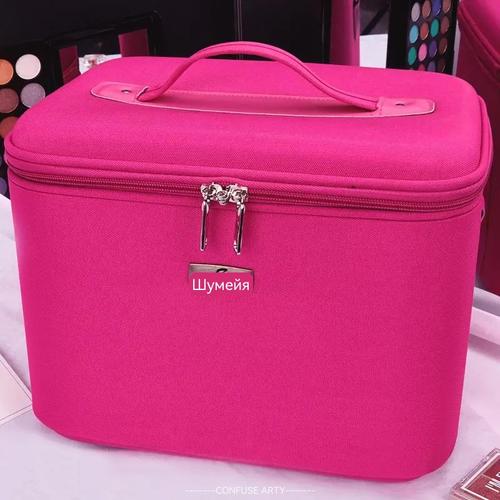 Portable Professional Makeup Case Large Capacity, Waterproof Travel Cosmetic Organizer With Lock