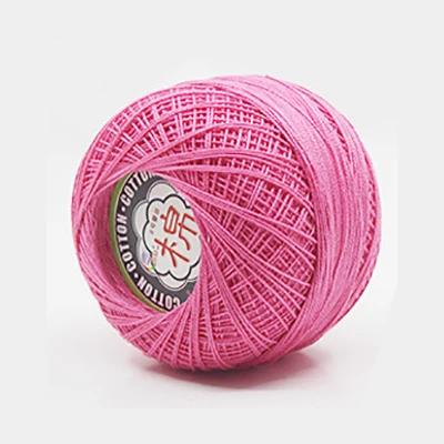 Retail 50g/ball 8# 2ply DIY Colorful Thin Lace Yarn Crochet Yarn 100% Cotton Yarn Hand Knitting Thread Sewing Machine Line JK468
