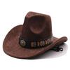Cowboy Hat With Chain And Starry Sky Compass For Western Style Men And Women