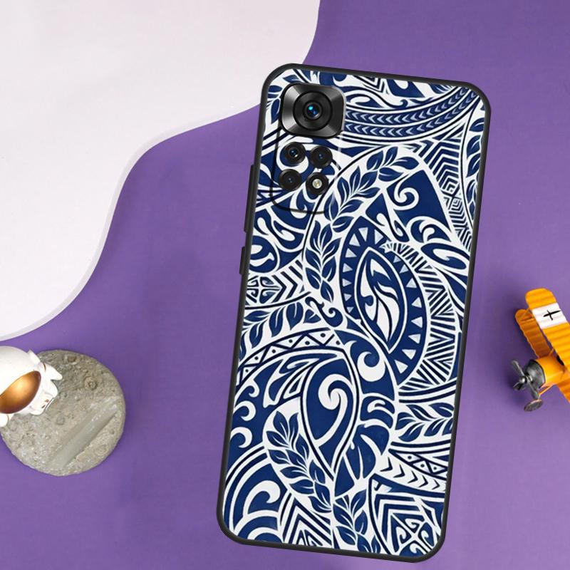Maori Tribal Samoan Polynesian Case For Xiaomi Redmi Note 13 Pro 14 12 9 10 11 Pro 10S 11S 12S Redmi 10C 13C 14C 12C Cover