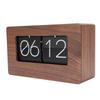 Vintage Wooden Auto Flip Clock Digital Mechanical Flip Table Clock 24 Hour Retro Desktop Ornament