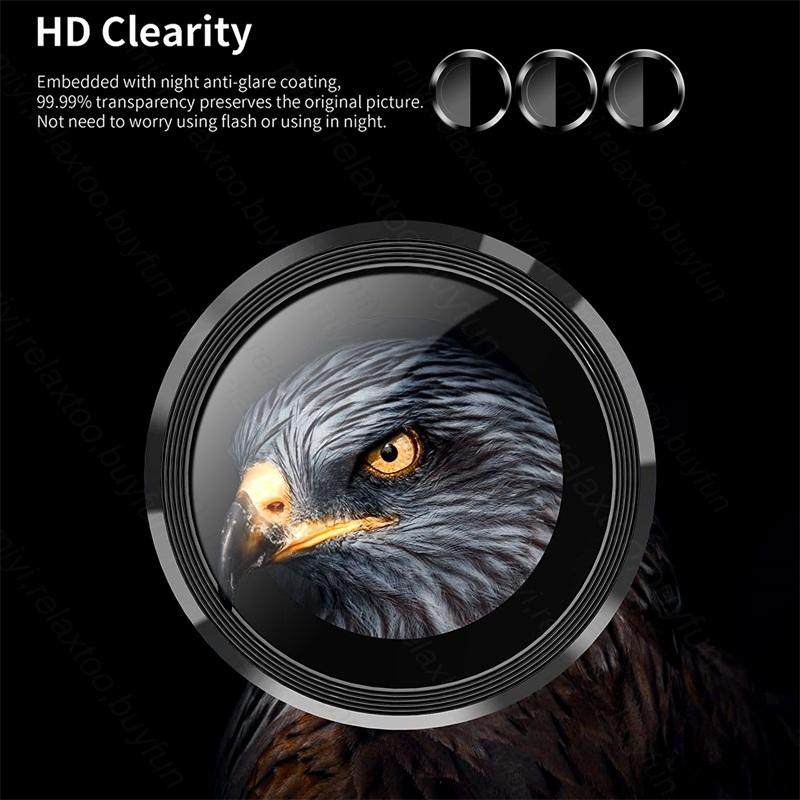 3D Curved Camera Protective Glass For Xiaomi Redmi Note 13 Pro Plus Pro+ 5G Matel Ring Lens Cover On Redmy Note13 4G Not 13 Pro
