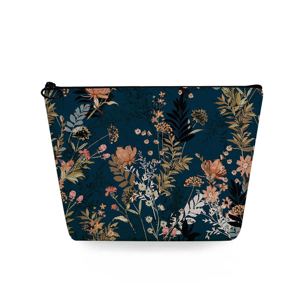 Women Flower Print Cosmetic Bag Toiletries Organize Travel Storage Case 6747