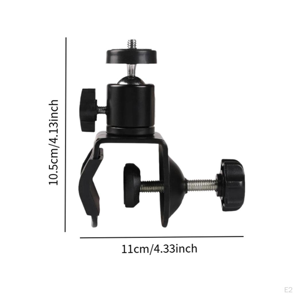 Kameraklemmemontering Armadapter Enkel installasjon Aluminiumslegering Fotografering 1/4 Kulehode for