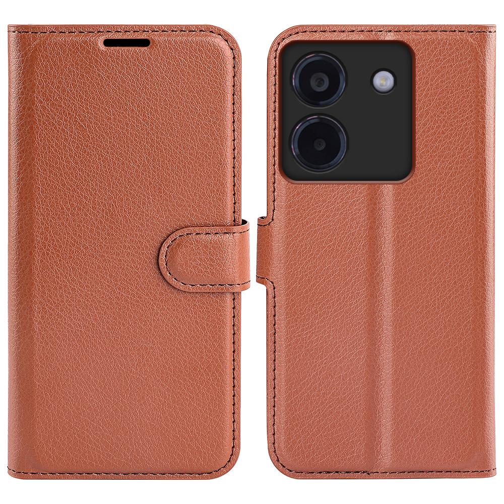 For Xiaomi Poco M7 Pro 5G Case Litchi Texture Shockproof Leather Wallet Phone Cover