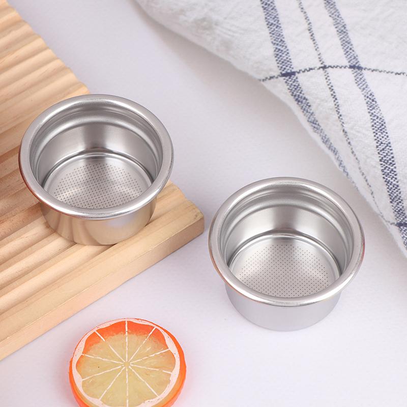 58mm Edelstahl Vier-Tassen-Pulverschale Kaffeemaschinen-Griff Filterkorb Wiederverwendbare Kaffeefilter