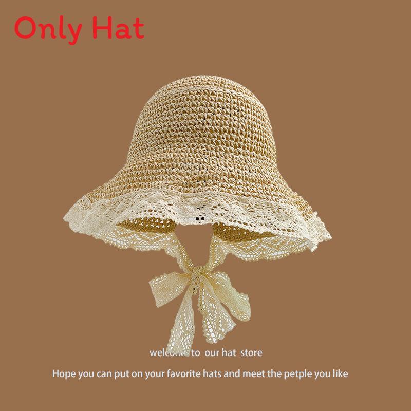 Chapeau de paille d'été à larges bords pour la protection solaire et l'amincissement du visage sans effort