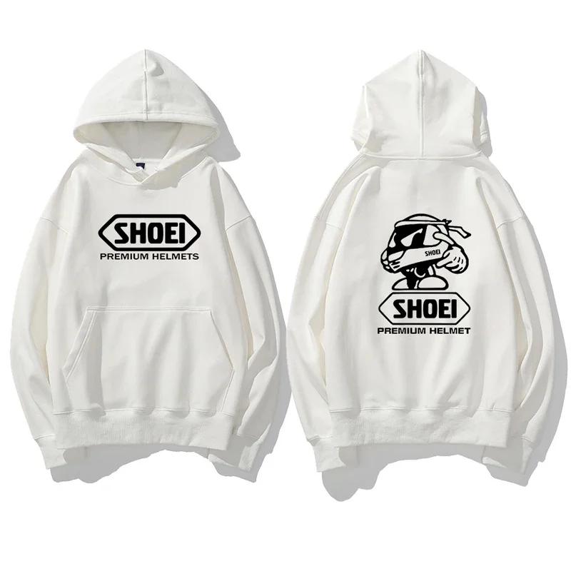 Warm Hoodie, Helmet, Printed Hoodie, Motorcycle Culture Pullover, Men's Clothing, Casual Long Sleeved, Autumn and Winter On
