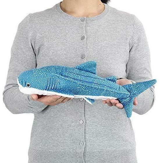 Carolata Whale Shark Plush Toy Realistic Shark Sea Creature Animal Toy Doll Gift Present Birthday Christmas Present (Medium Size/Soft Touch) (Twice