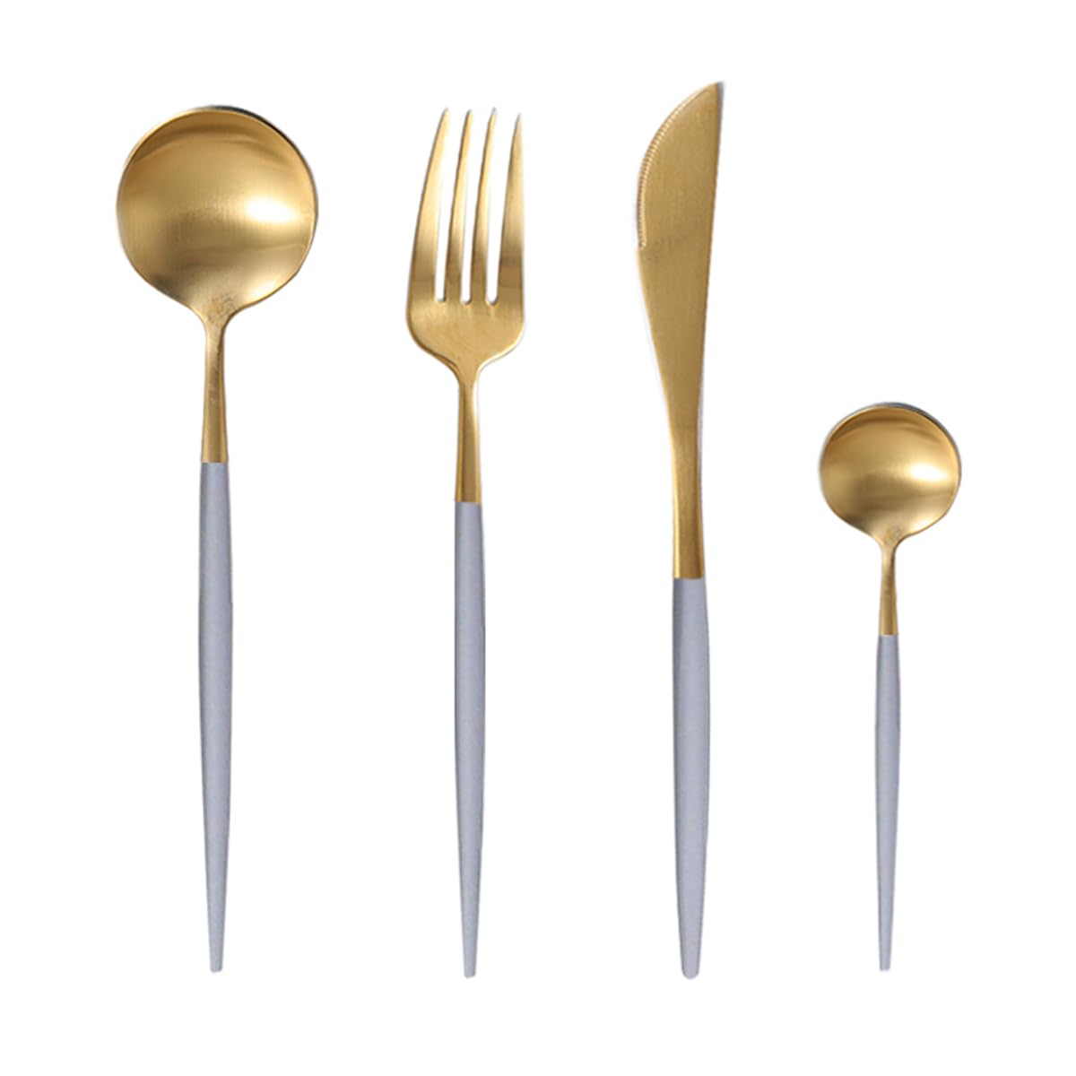 

andoo Cutlery Set Set of Dishwasher 20 Colors Cutipol Style Minnie Spoon Tableware Cake Stainless Wedding Holiday Housewarming Gift Set of (Spoon,