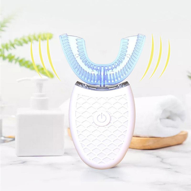 Soft Bristle U Shape Smart Teeth Whitening Waterproof Profesional Rechargeable Automatic Tooth Brush Set