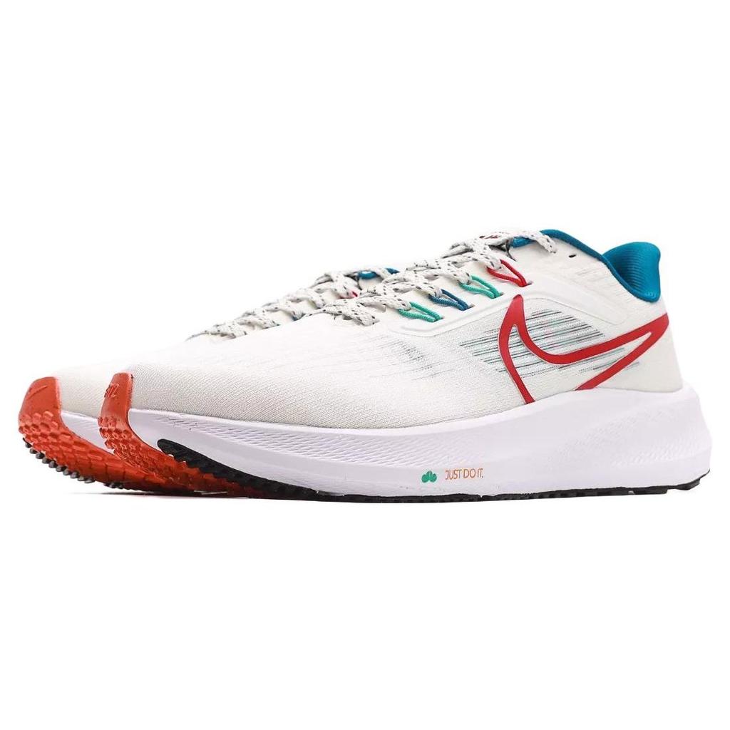 Nike Air Zoom Pegasus 39 White Red Teal Men Sneakers Summit-White Washed-Teal University-Red FD4322-161