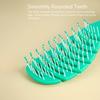 Teal Plastic Hair Brush with Soft Bristles for Gentle Detangling and Styling Ideal for All Hair Types Daily Use