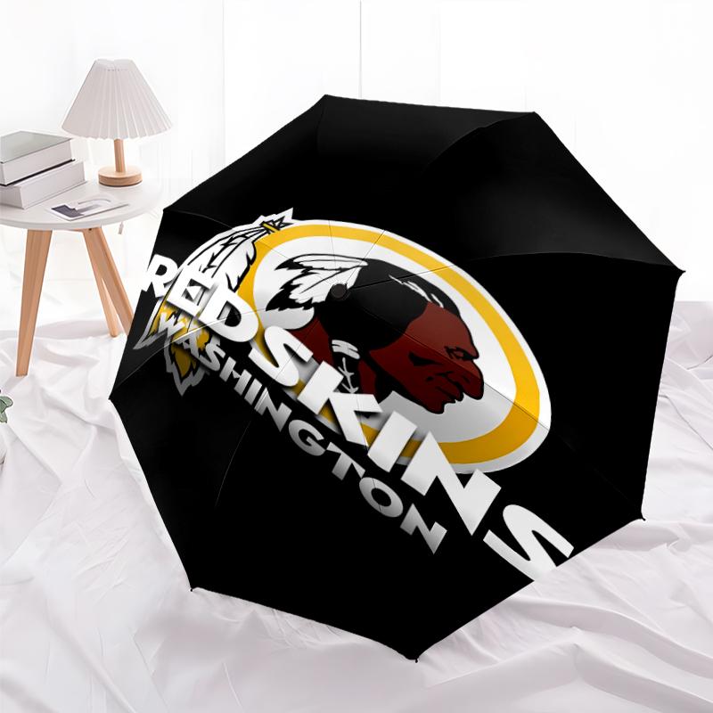 Printed Washington Commanders Folding Umbrella,Outdoor,Leisure,And Travel Umbrella,Durable Umbrella Fabric,Birthday And Holiday Gift
