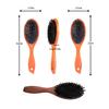 Woman Wood Comb Anti-static Ponytail Hairbrush Portable Hair-styling Care Hairdressing Accessory for Home Barbershop