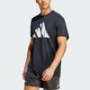 Adidas Brand Love Logo Print Running T-Shirt Men Tops Black HZ4512
