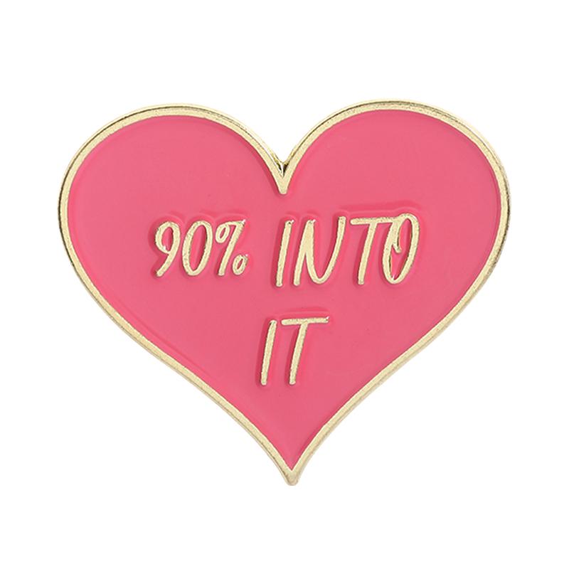 Frantic Romantic Enamel Pin Red Heart Hopeless Romantic Music Albums Brooches Lapel Backpack Badge Jewelry Gifts For Friends